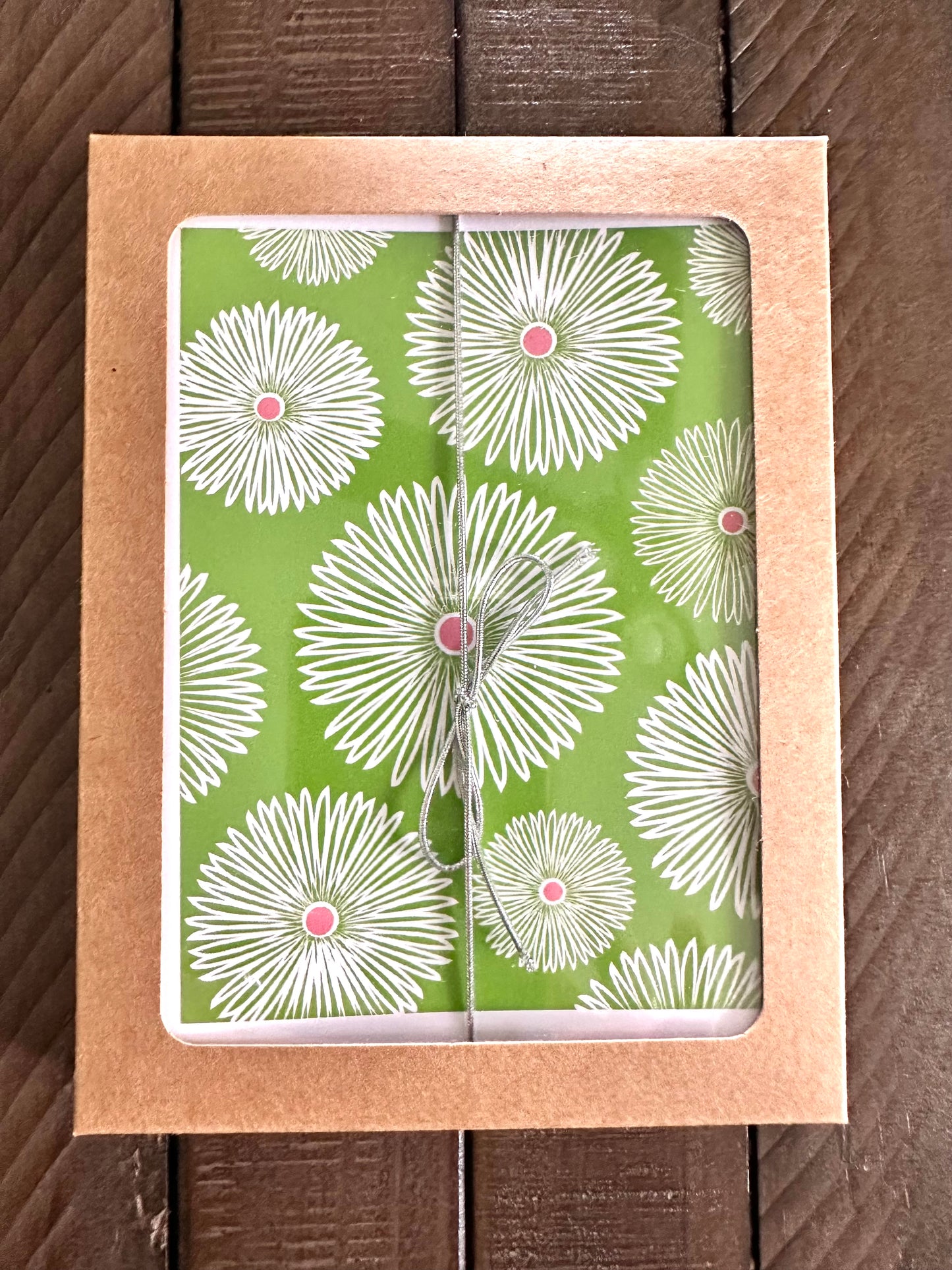 CRAZY DAISY Note Cards A2 5.5L X 4.25W size Modern & Colorful Stationery Cards Boxed set of 10