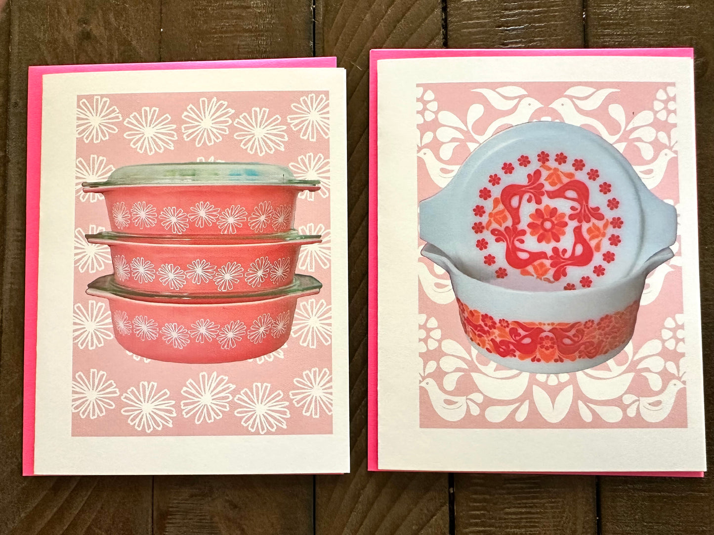 PYREX LOVE Note Cards A2 size Modern & Colorful Stationery Cards Boxed set of 10