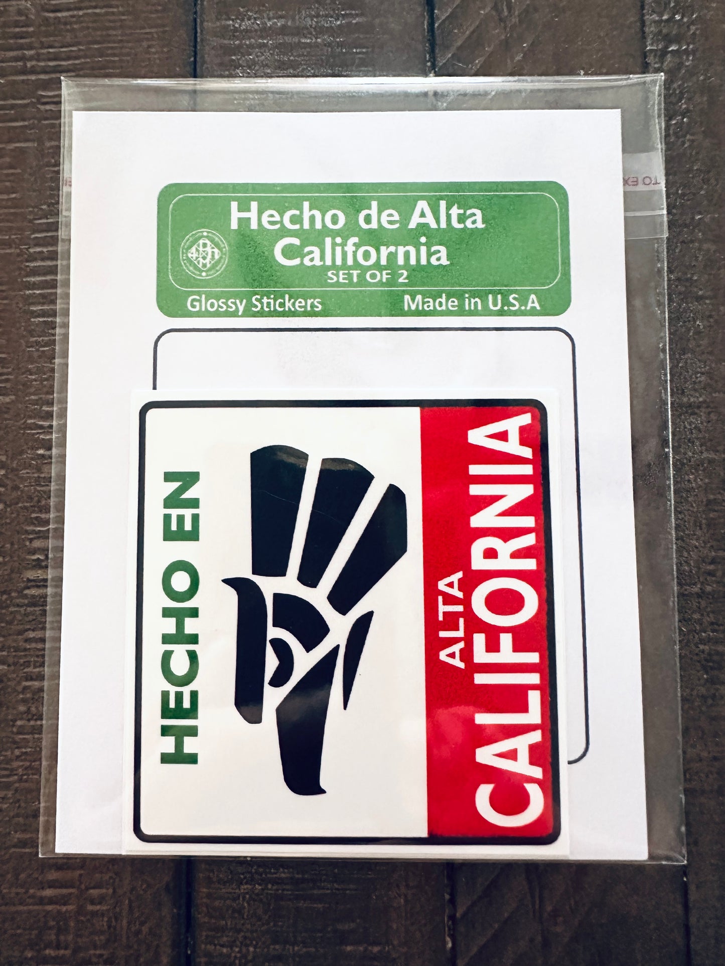 HECHO EN Alta California, Made in California Stickers glossy decals