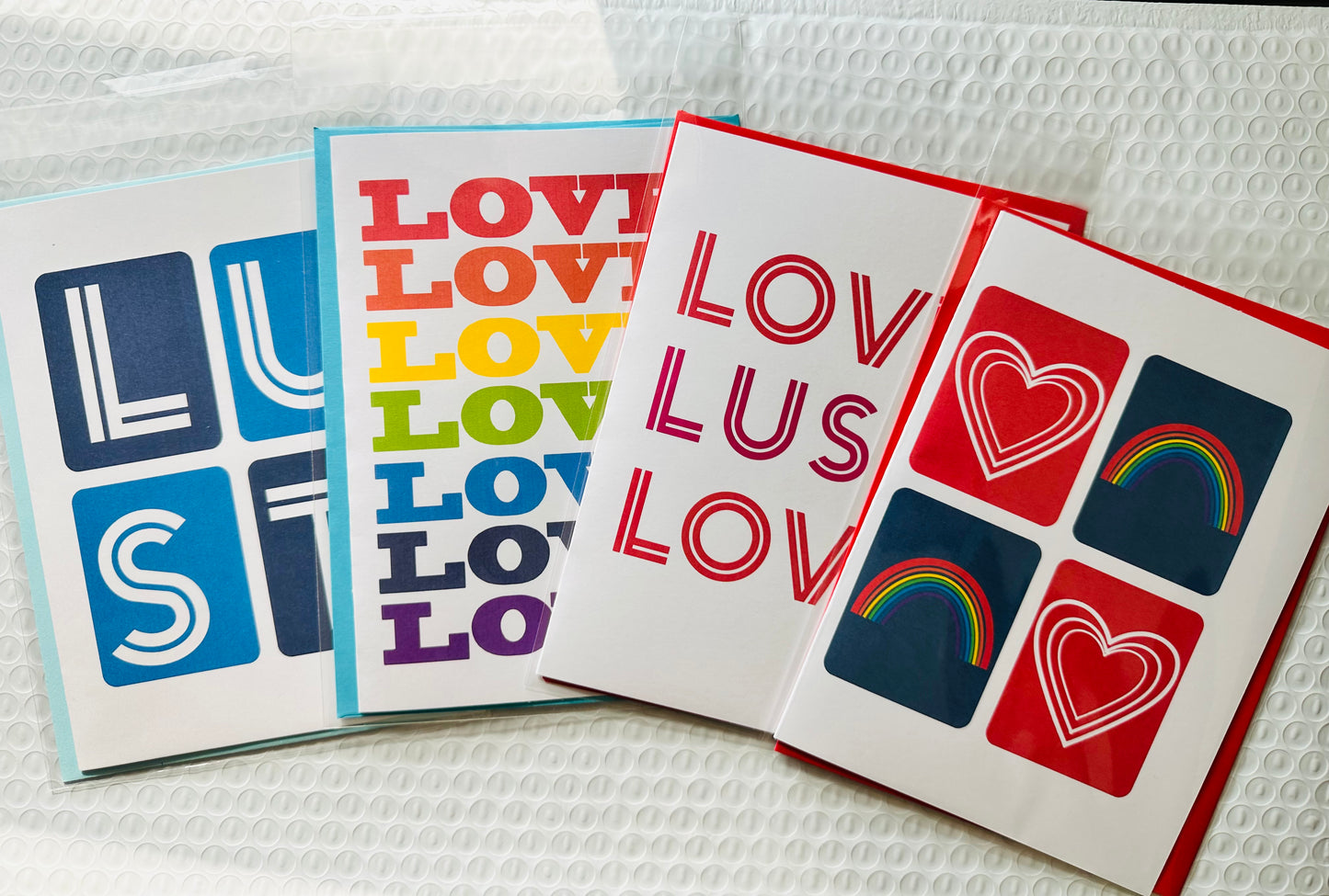 LUST Boxes Any occasion Greeting Card 5x7 Sassy fun!