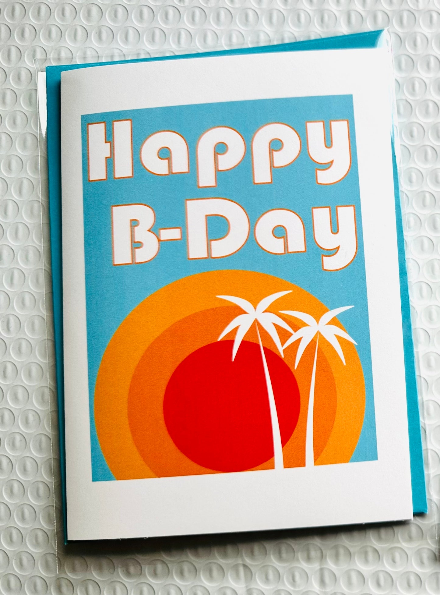 HAPPY B-DAY SET of 10 cards Colorful Happy Birthday Boxed greeting cards