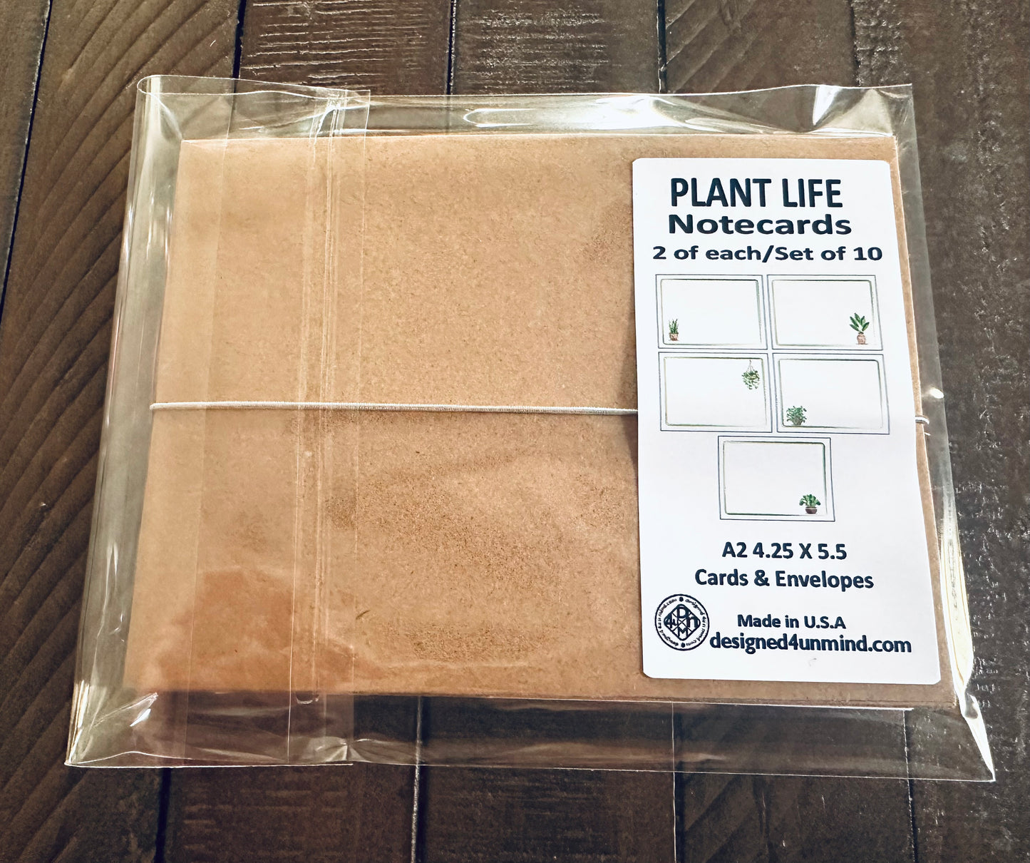 PLANT LIFE Gardener Note Cards Colorful Stationery set of 10