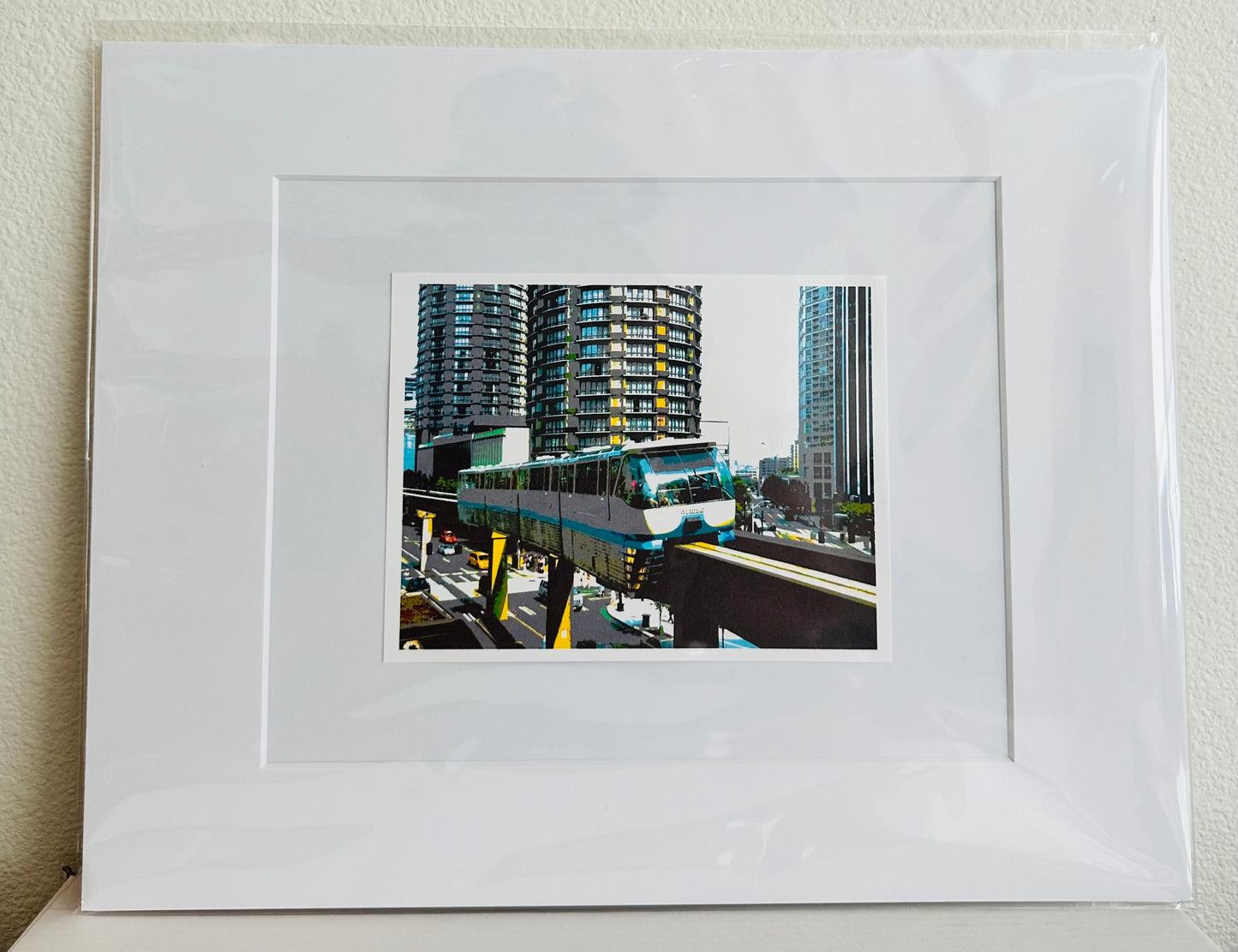 Iconic SEATTLE MONORAIL Framed Printed Artwork Home Decor