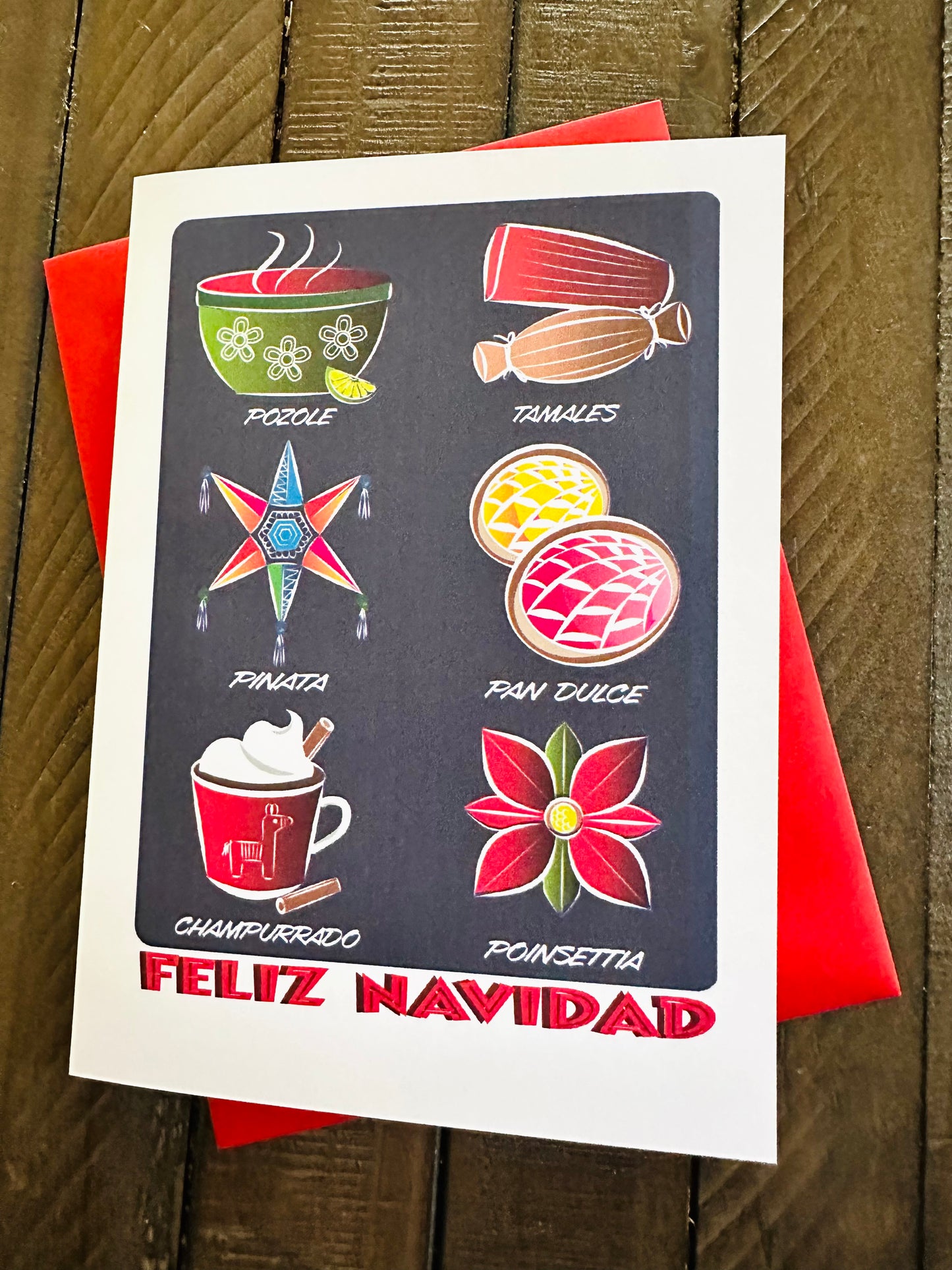 Feliz Navidad Season Classic's! Holiday Boxed Christmas cards set of 10