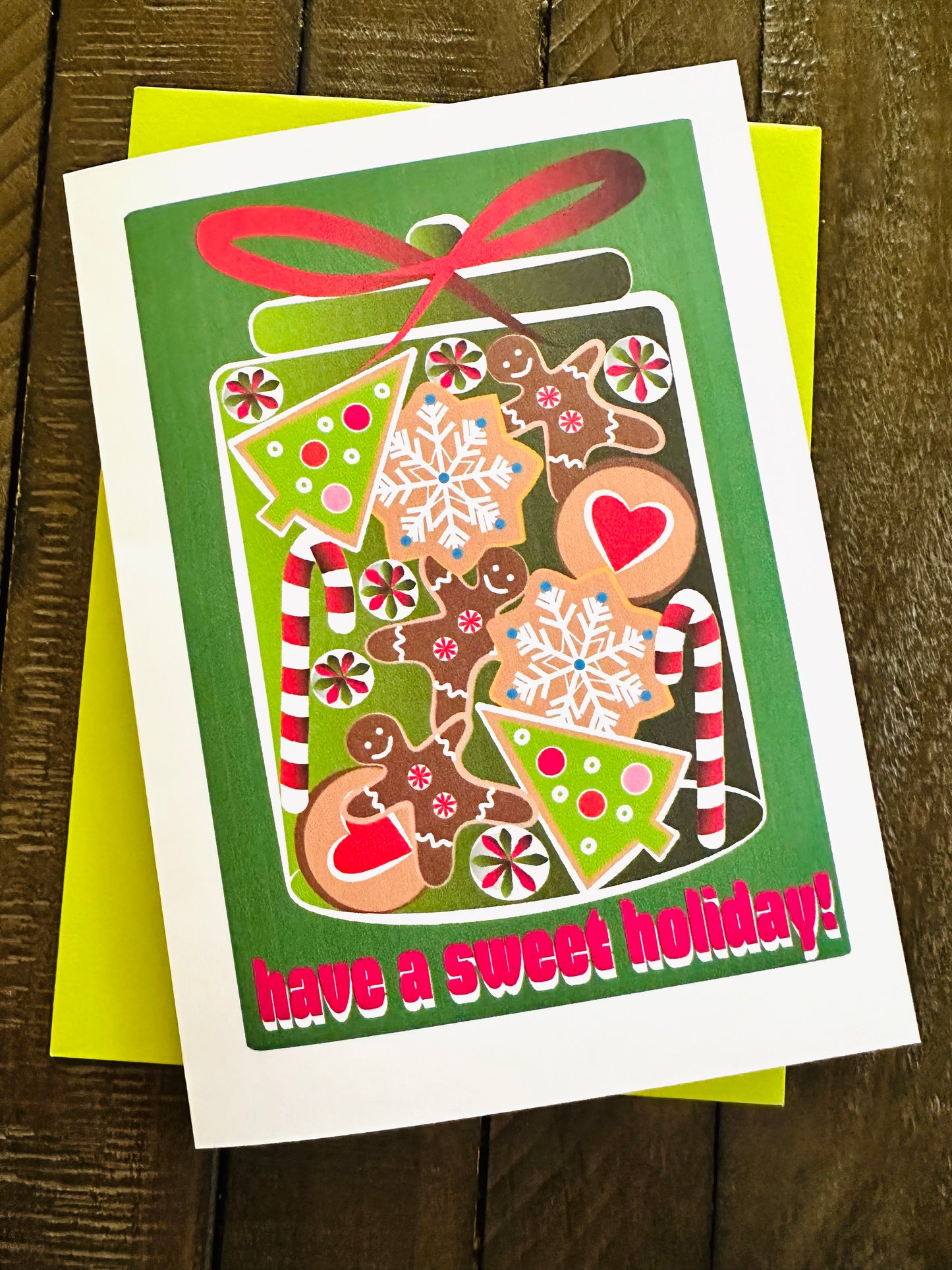 Have a Sweet Holiday! Cookie Jar Boxed Christmas card set of 10