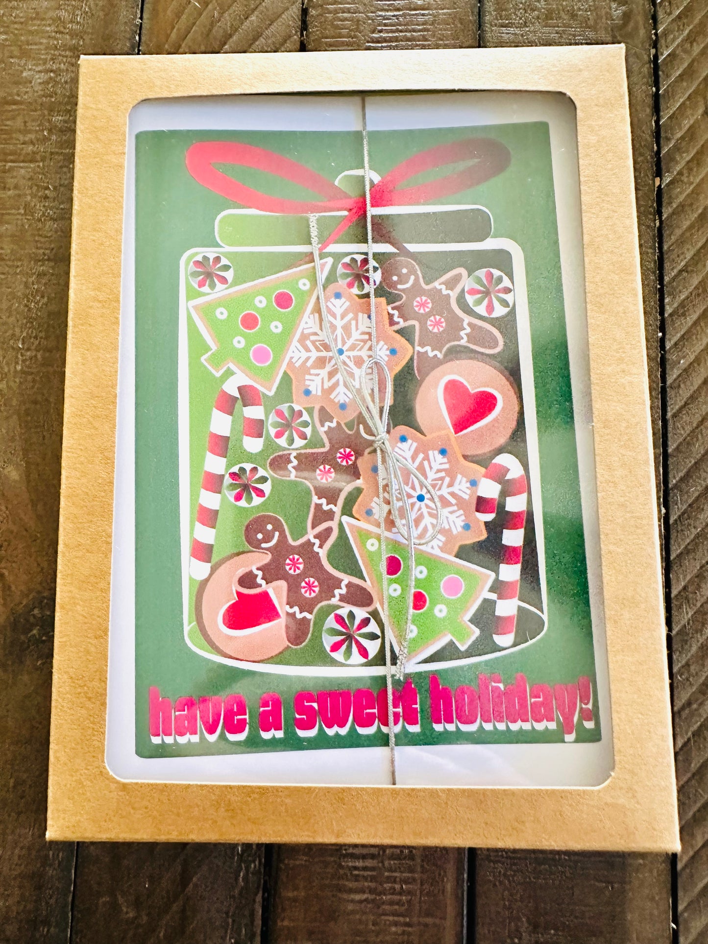 Have a Sweet Holiday! Cookie Jar Boxed Christmas card set of 10