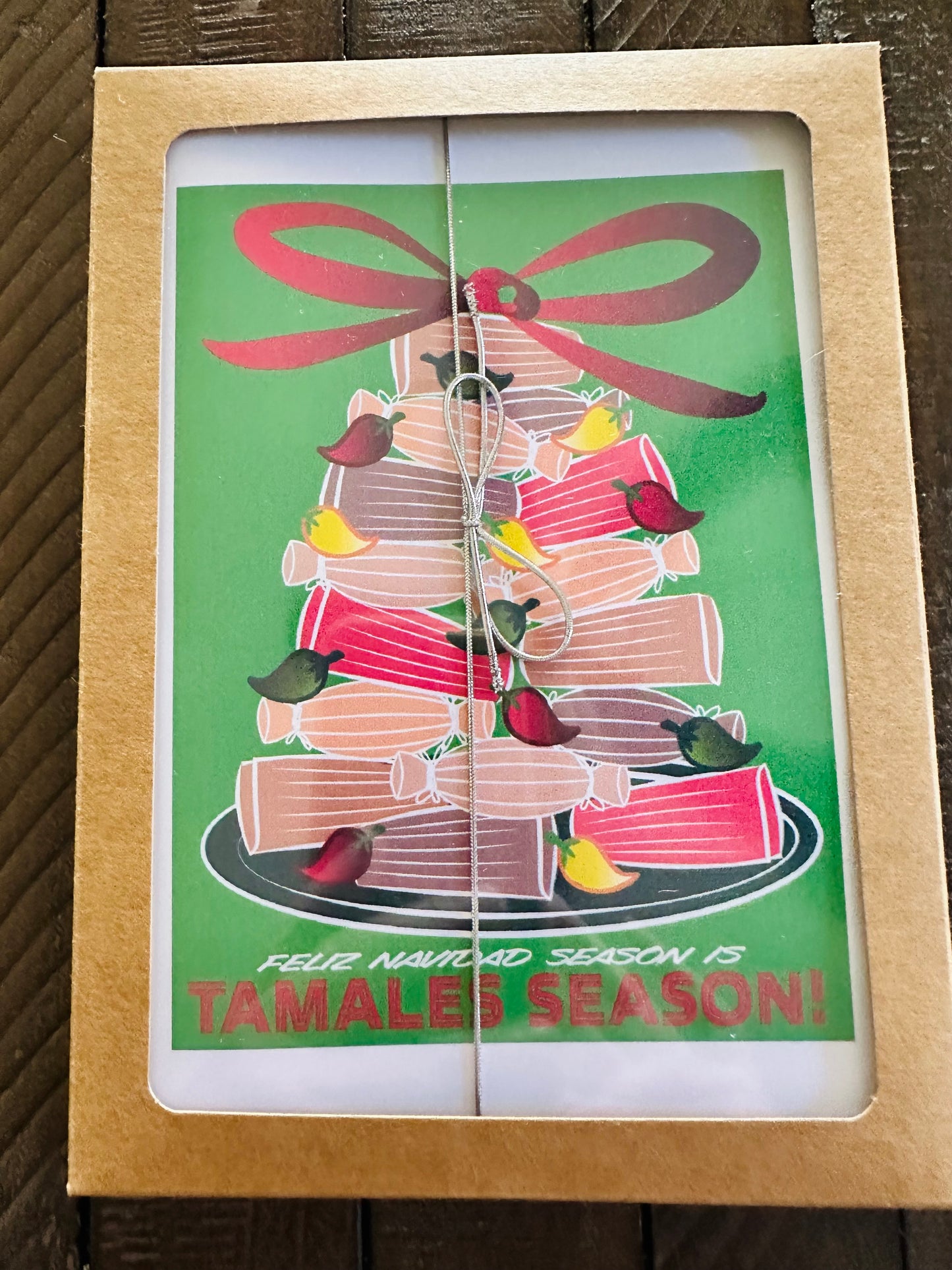 Feliz Navidad Season Is Tamales Season! Holiday Boxed Christmas cards set of 10