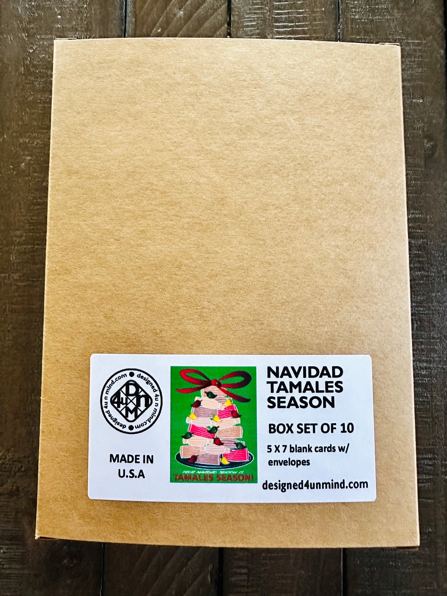 Feliz Navidad Season Is Tamales Season! Holiday Boxed Christmas cards set of 10