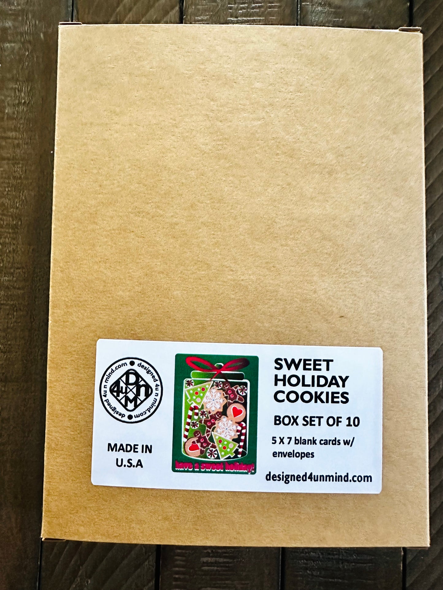 Have a Sweet Holiday! Cookie Jar Boxed Christmas card set of 10