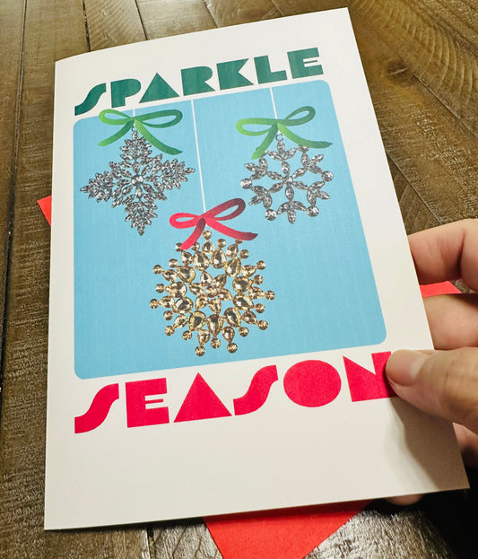 Sparkle & Shine Ornaments Holiday Boxed Christmas card set of 10