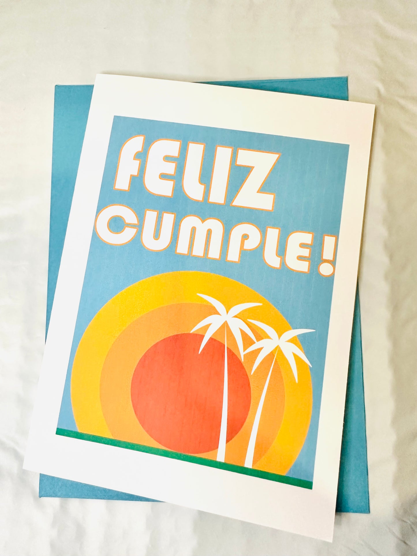 FELIZ CUMPLEANOS SET of 10 cards Modern Colorful Spanish Birthday Boxed greeting cards