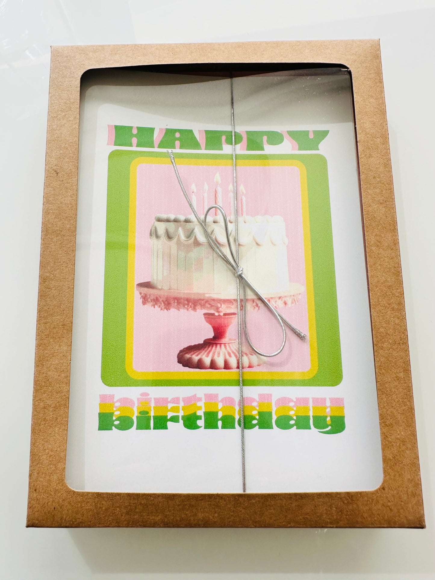 HAPPY B-DAY SET of 10 cards Colorful Happy Birthday Boxed greeting cards