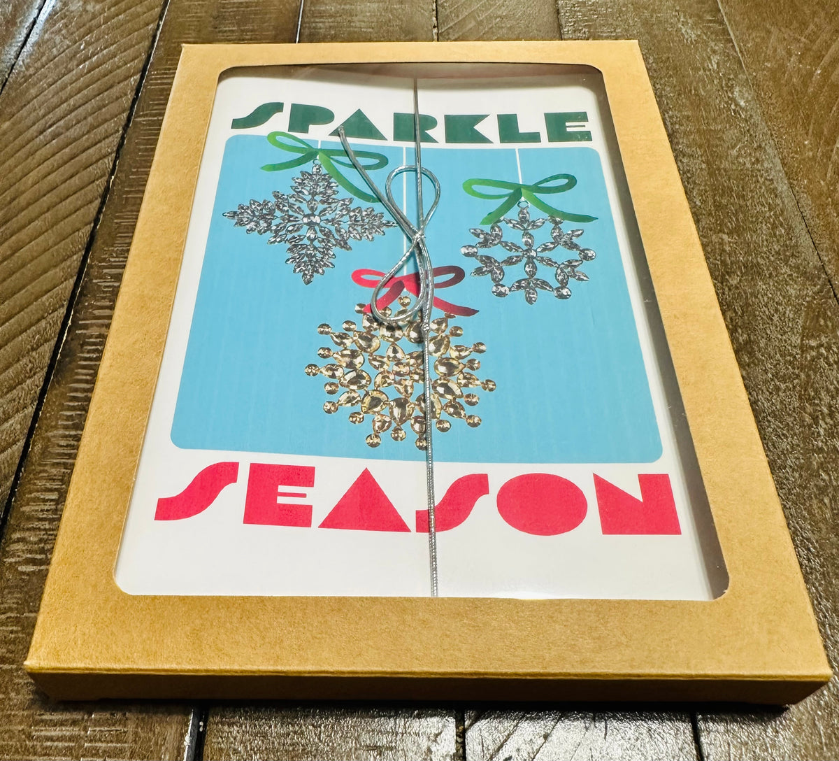 Sparkle & Shine Ornaments Holiday Boxed Christmas card set of 10