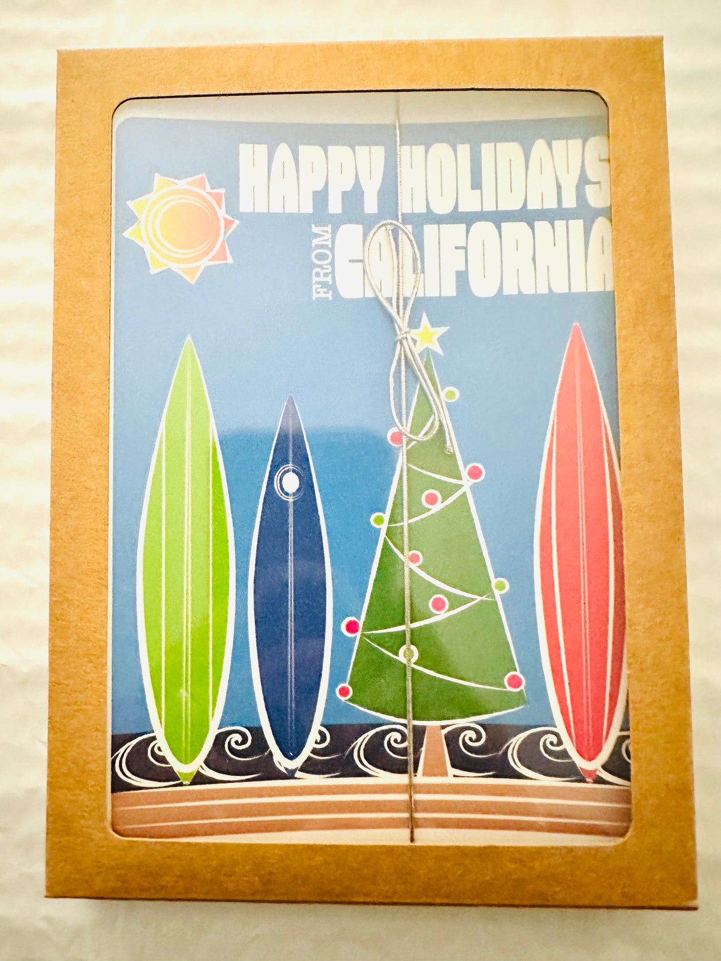 Happy Holidays from California Boxed Stationery Greeting Postcard set of 10 size 5 X 7