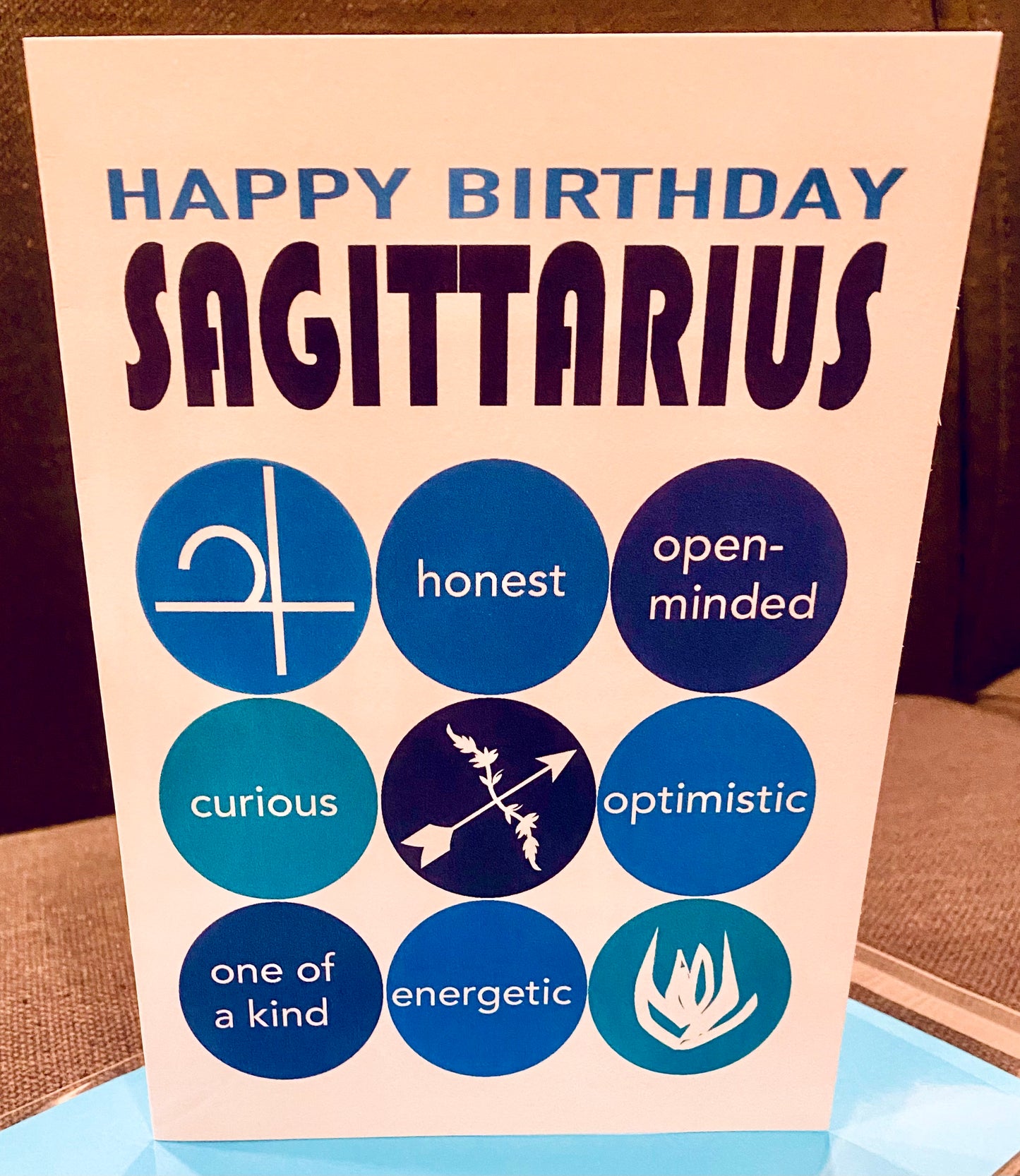 SAGITTARIUS HAPPY BIRTHDAY Astrology Greeting Card