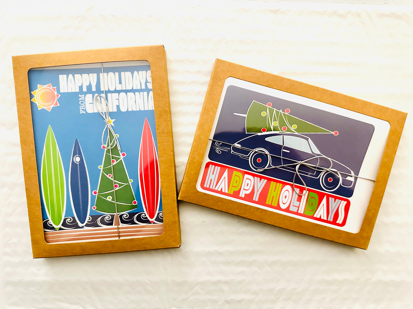 Happy Holidays from California Boxed Stationery Greeting Postcard set of 10 size 5 X 7