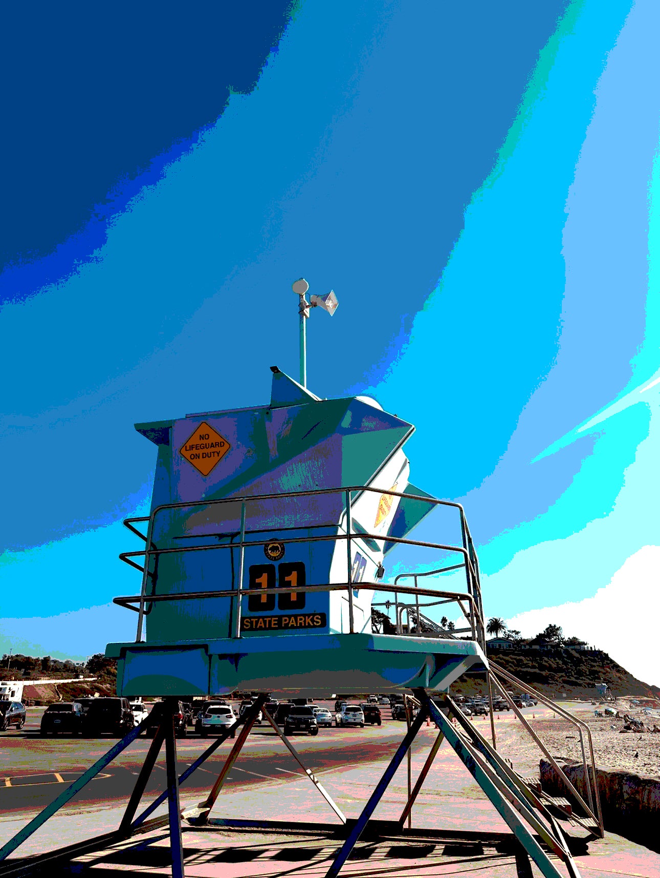 San Diego Cardiff Beach Lifeguard Station Printed Artwork Home Decor Framed or Matted