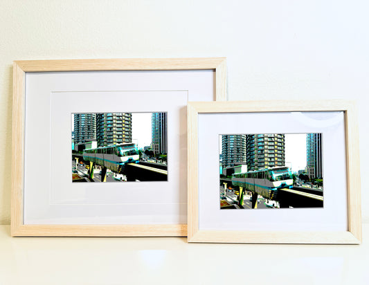 Iconic SEATTLE MONORAIL Framed Printed Artwork Home Decor