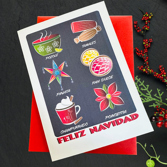 Feliz Navidad Season Classic's! Holiday Boxed Christmas cards set of 10