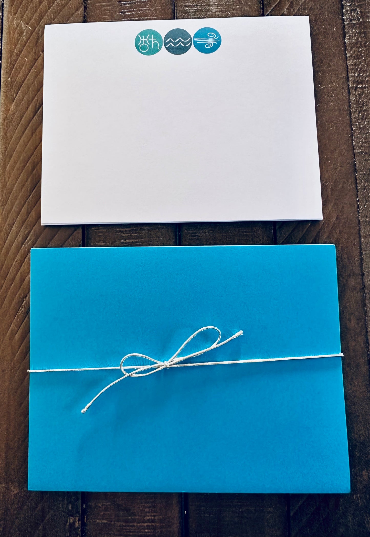 AQUARIUS Element & Symbols Note Cards A2 Stationery set of 10
