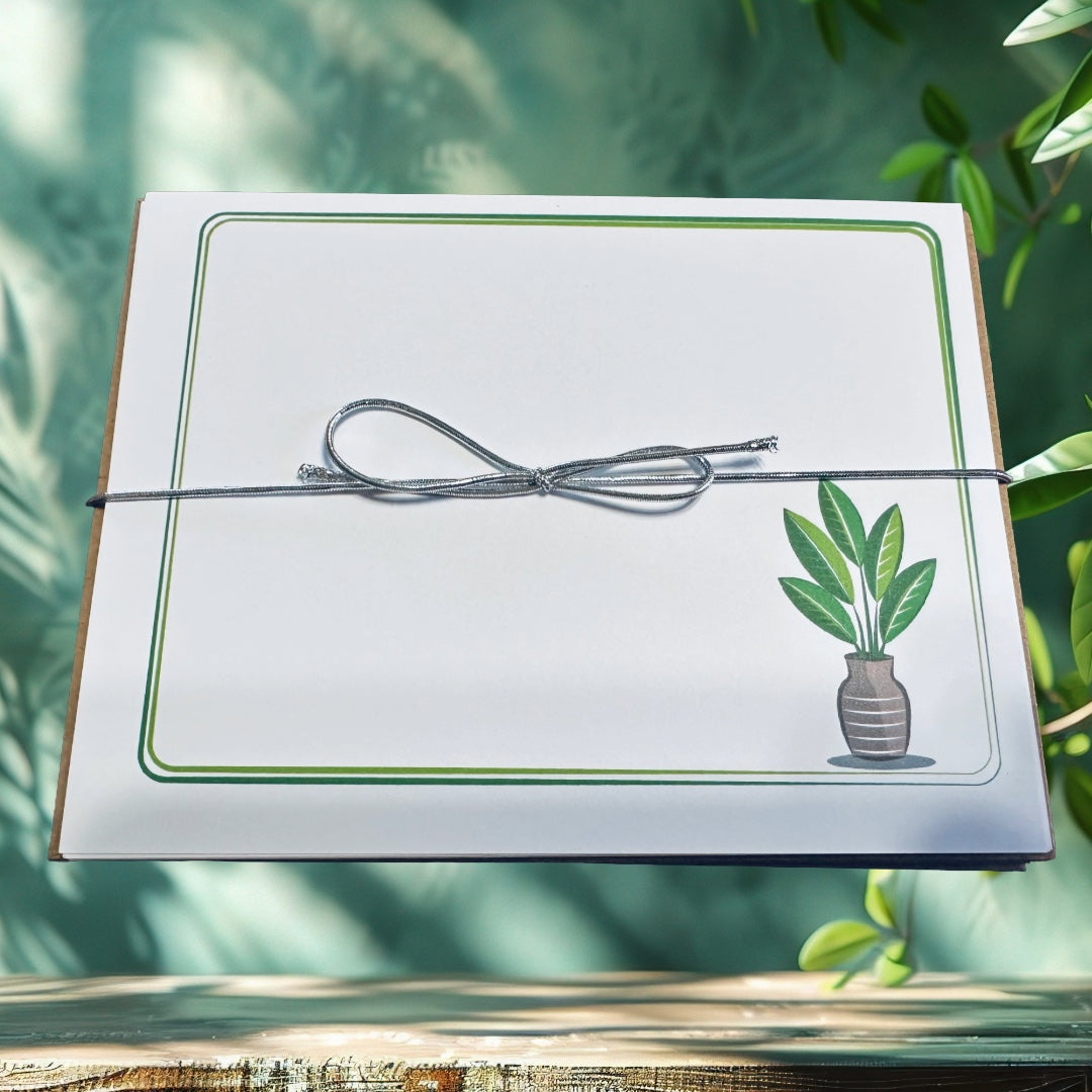 PLANT LIFE Gardener Note Cards Colorful Stationery set of 10