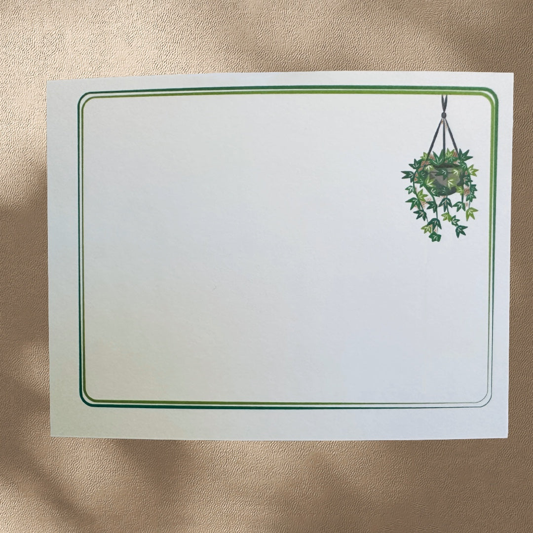 PLANT LIFE Gardener Note Cards Colorful Stationery set of 10