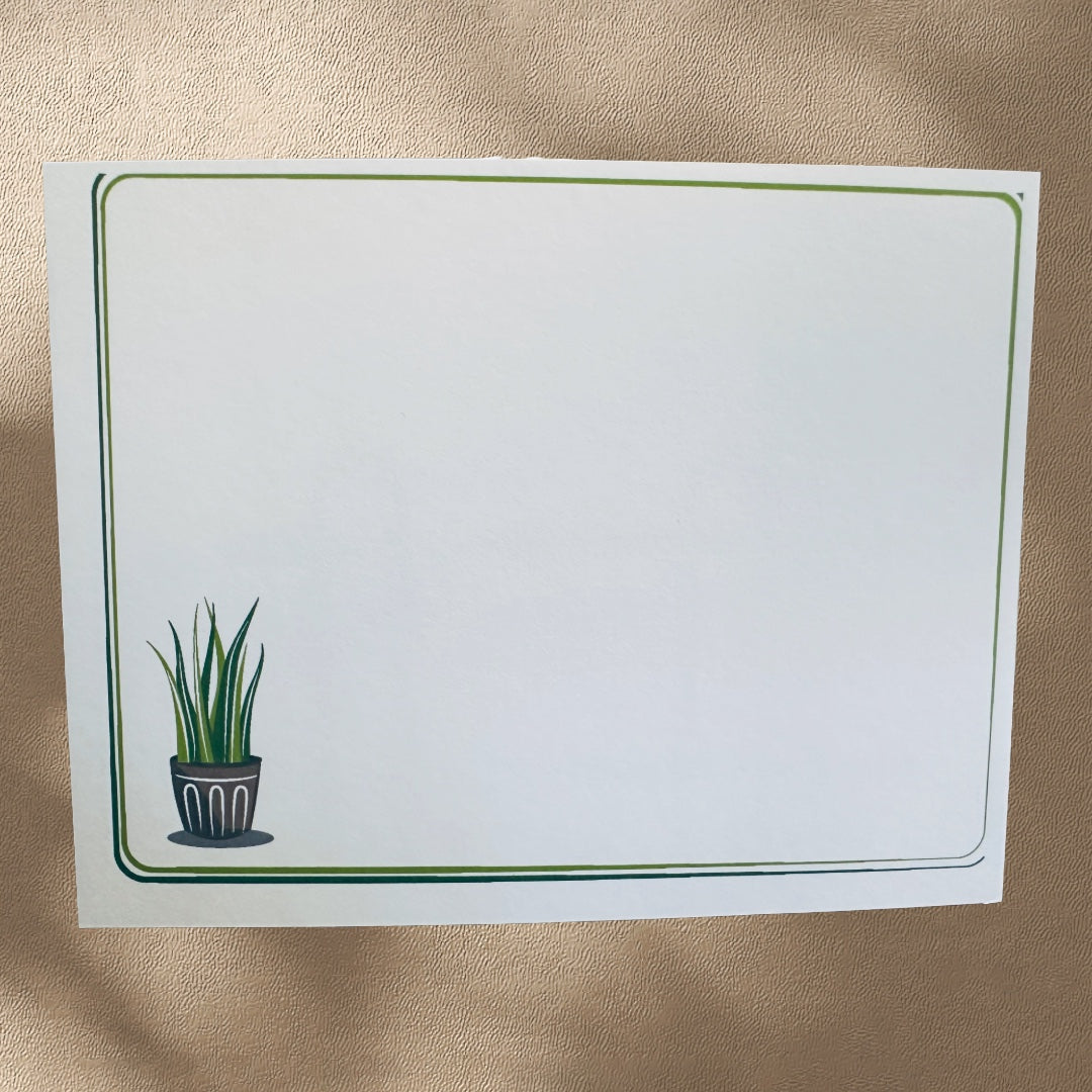 PLANT LIFE Gardener Note Cards Colorful Stationery set of 10
