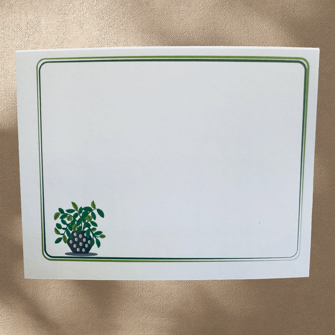 PLANT LIFE Gardener Note Cards Colorful Stationery set of 10