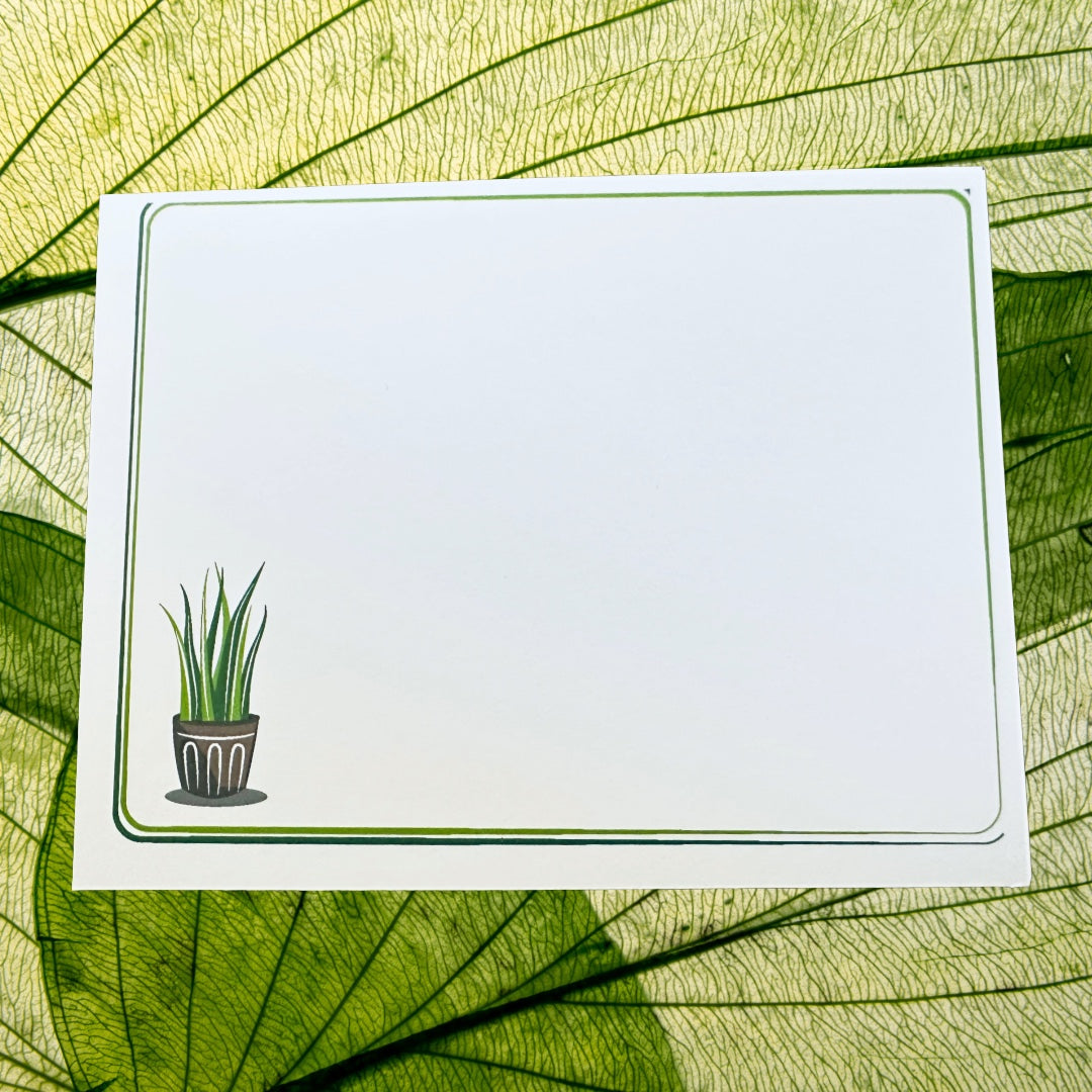 PLANT LIFE Gardener Note Cards Colorful Stationery set of 10