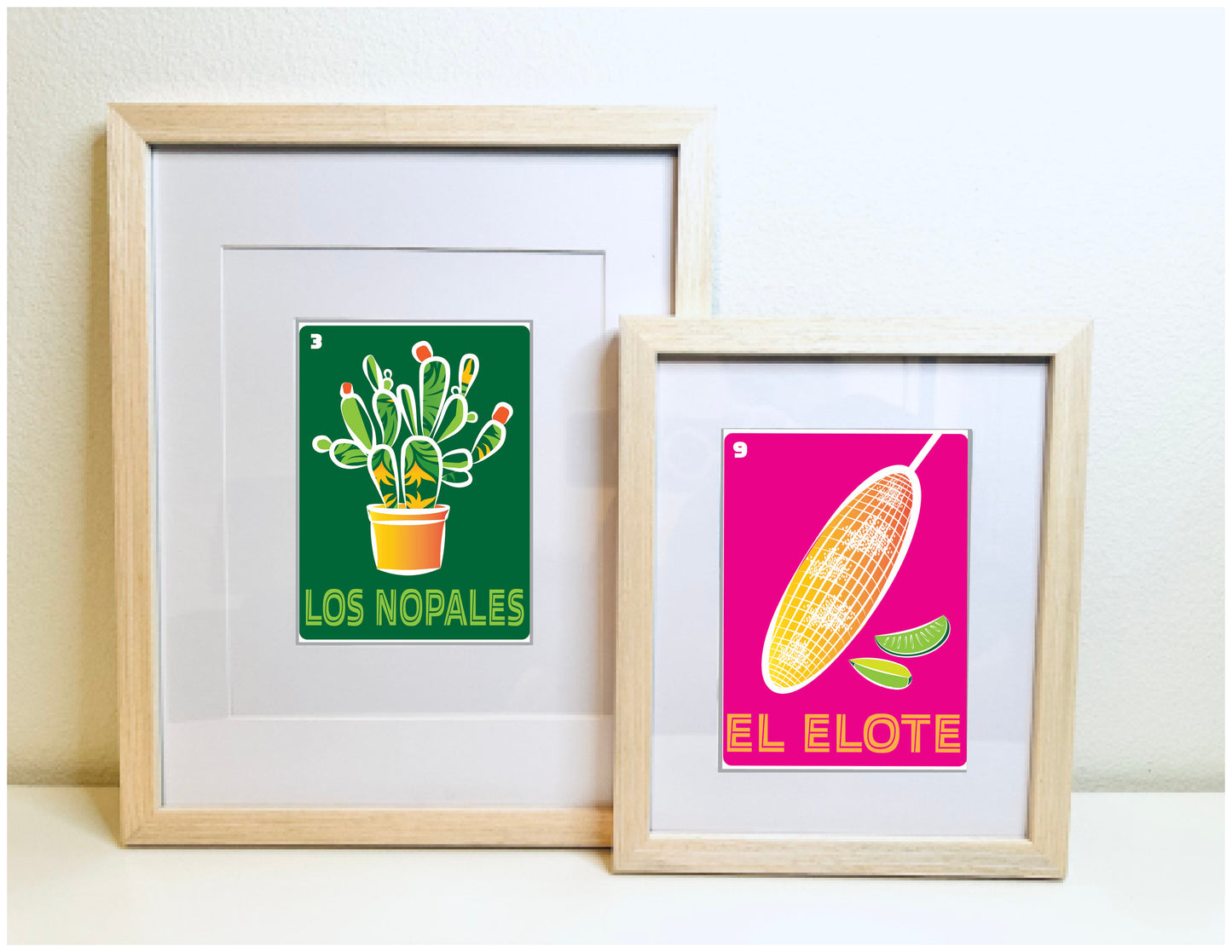 EL ELOTE Mexican Loteria Food, Drink & festive Icons Printed Artwork Home Decor