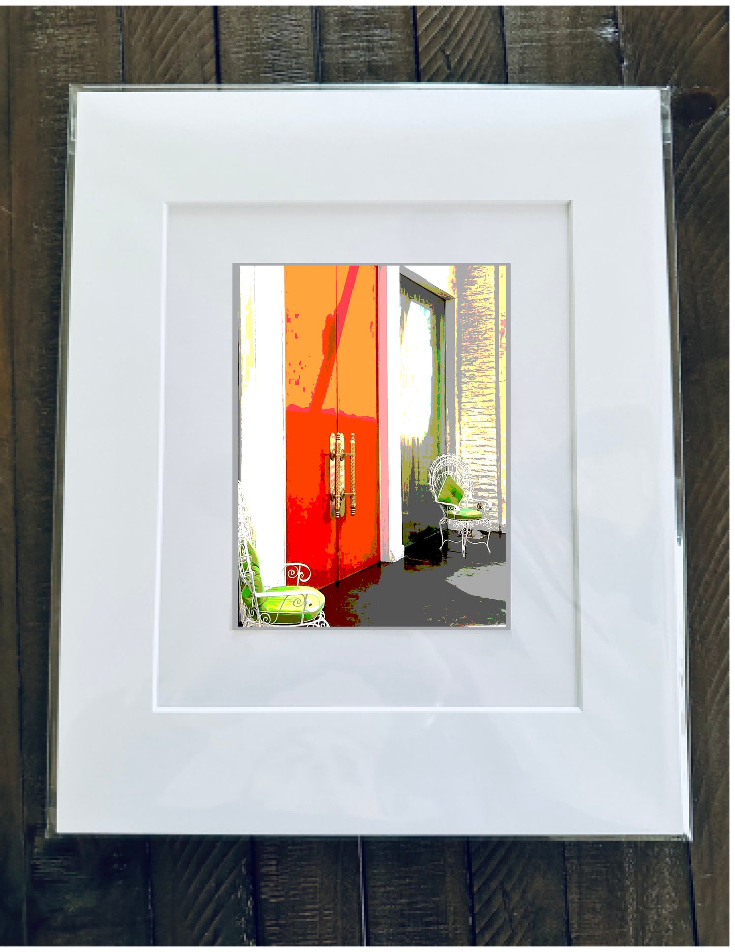 Palm Springs Hotel Art PARKER ENTRY Printed Artwork Home Decor