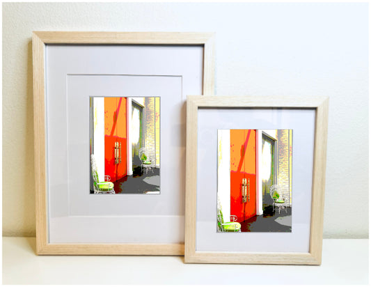 Palm Springs Hotel Art PARKER ENTRY Printed Artwork Home Decor