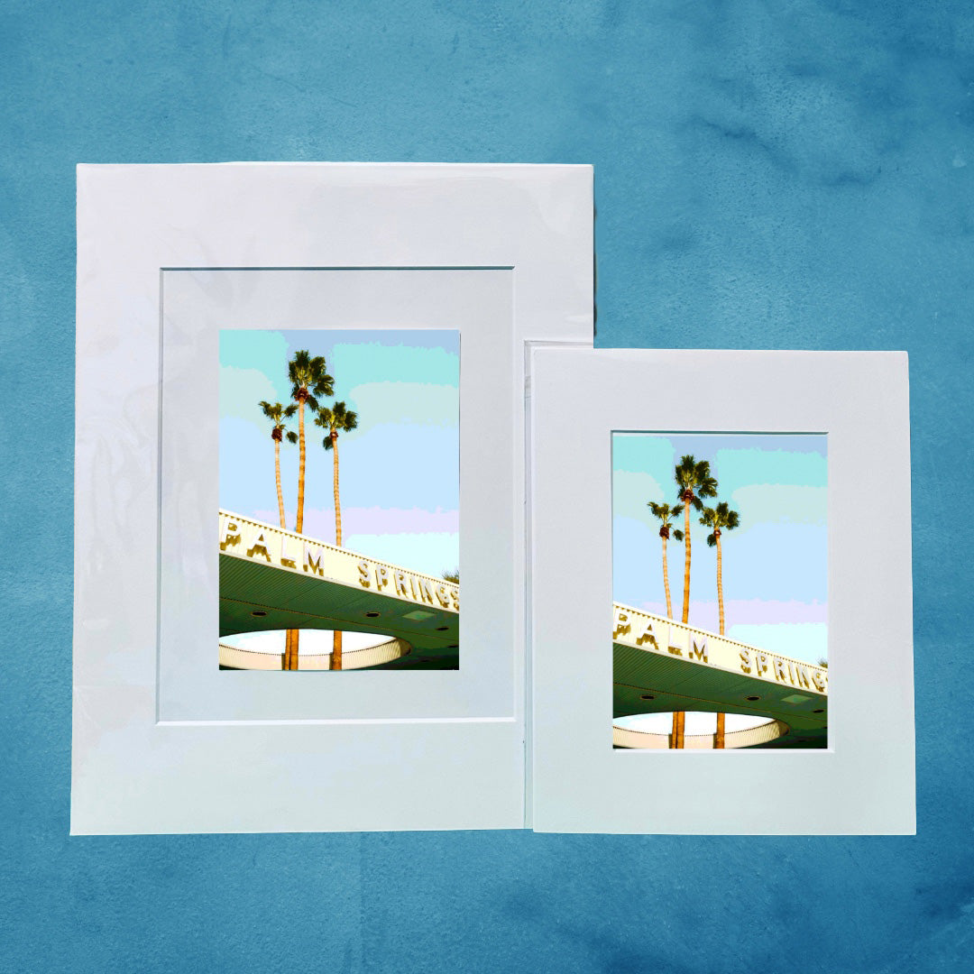 Palm Springs CA Iconic Sites WELCOME TO PSP City Hall Printed Artwork Home Decor