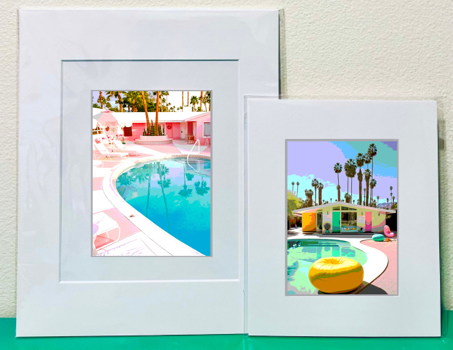 Palm Spring POOL HOUSE Printed Artwork Home Decor Framed or Matted