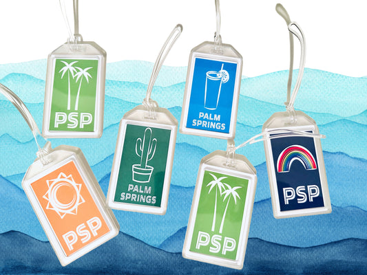 PALM SPRINGS/PSP Airport Code California Cities Luggage & Travel Bag Tags