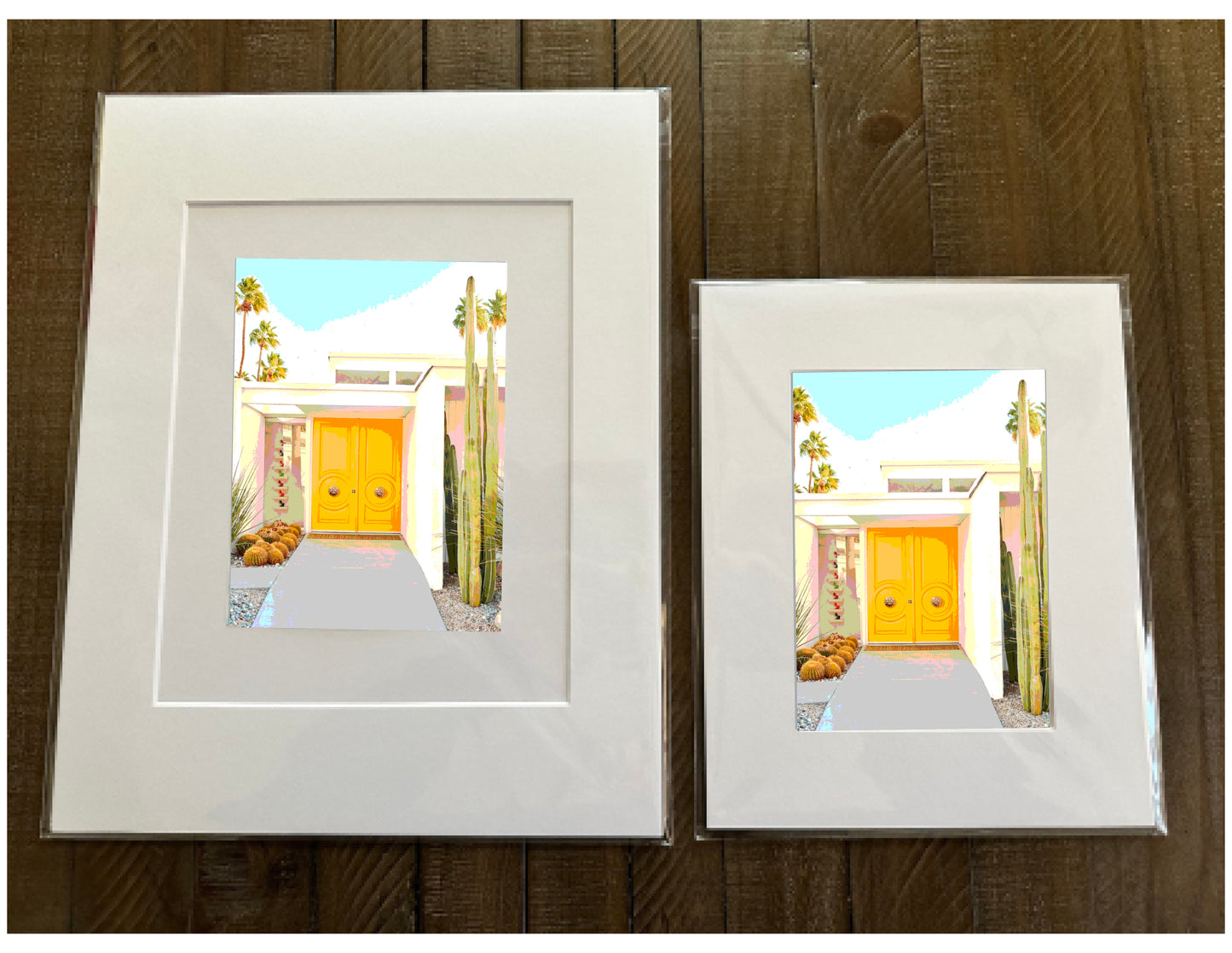 Palm Spring YELLOW DOOR Printed Artwork Home Decor Framed or Matted
