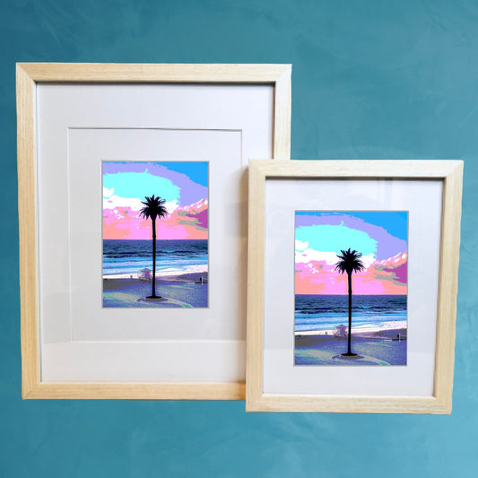 San Diego Encinitas Beach Printed Artwork Home Decor Framed or Matted