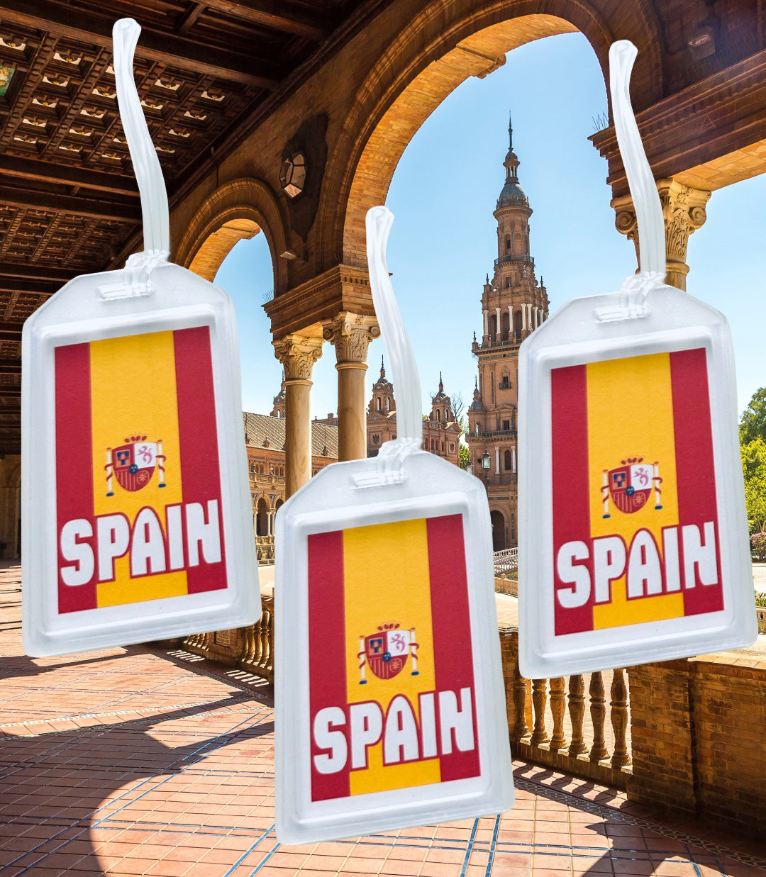 EUROPEAN Countries heavy duty acrylic Luggage & Travel Bag Tags