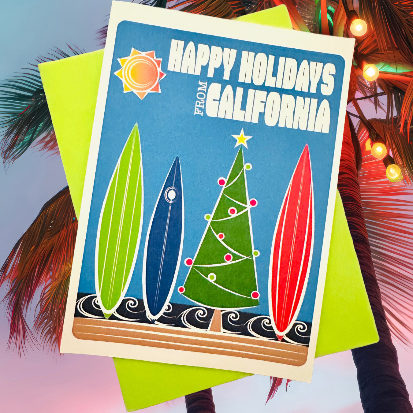 Happy Holidays from California Boxed Christmas Postcards set of 10