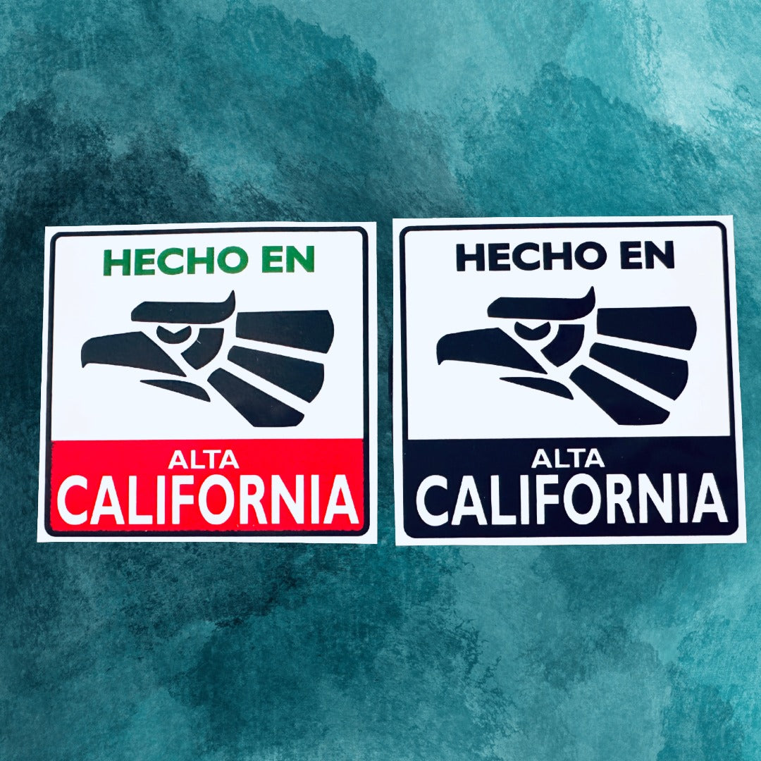 HECHO EN Alta California, Made in California Stickers glossy decals
