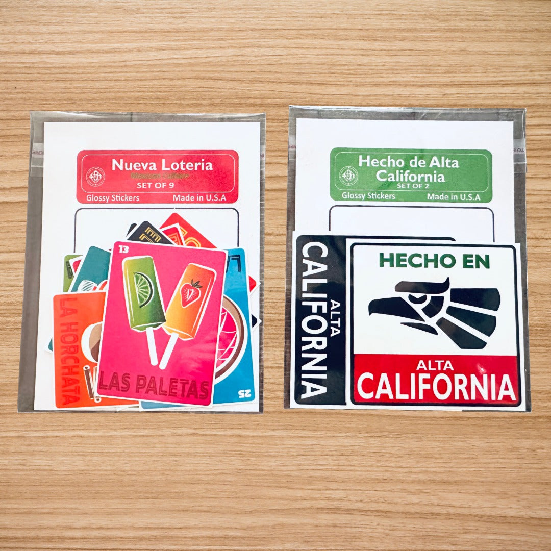 HECHO EN Alta California, Made in California Stickers glossy decals