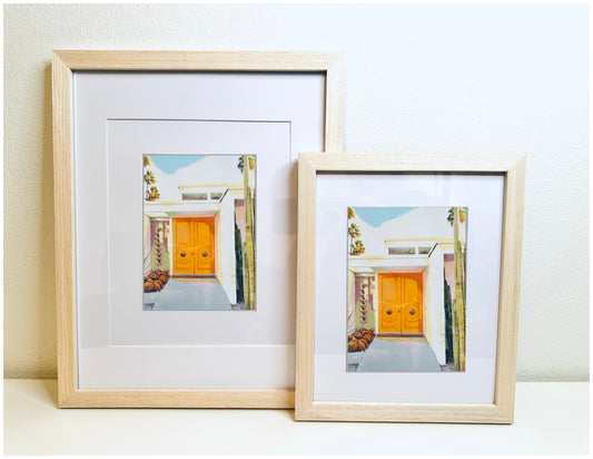 Palm Spring YELLOW DOOR Printed Artwork Home Decor Framed or Matted