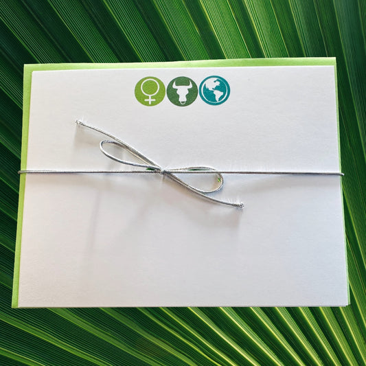 TAURUS Element & Symbols Note Cards A2 Stationery set of 10